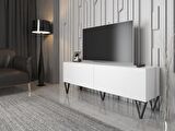 Wood'n Love Emir 150 Cm Metal Ayaklı Tv Ünitesi - Beyaz / Siyah