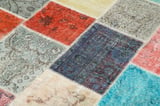 Mavi Patchwork El Dokuma Halı Modern Salon Modeli Yatak Odası