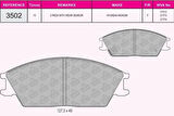 Beşer 3502 Ön Fren Balatası Hyundai Accent 1995-2005 Getz 2002-Excel 1990-1993 581011CA00