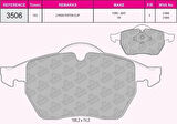 Beşer 3506 Ön Fren Balata Volkswagen A4 A6 TDI 1.8 1.9 2.6 A3 1.8I 95WX2K021A