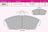 Beşer 3683 Fren Balatası Ön Honda Civic 2001-2006 Euro Civic 1996-1999 Rover 1996-2000 Tata Telcoline 45022SK3E00
