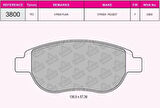 Beşer 3800 Ön Fren Balatası C3 II C4 Xsara P1007 207 P307 Doblo 2006- 1611140980