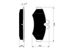Beşer 3804 Fren Balatası Arka G-Class W463 98-Sprinter 99-06-LT35 96- A0004209720