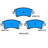 Beşer 3817 Fren Balatası Ön Toyota Corolla 2002-2007 VVTI 0446502150