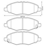 Beşer 3982 Ön Fren Balatası Toyota HiIux Pickup 2.5 D4D 05-08 4x1 044650K040