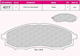 Beşer 4017 Ön Balata Navara 06-Pathfinder 05-Qashqai 08-Koleos 03-Fx35 03-D22 03-06 Tip 1 4106072025