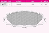 Beşer 4077 Ön Fren Balatası Toyota RAV4 06-11 Corolla Auris 1.33 1.4 1.6 2006- 0446542140