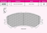Beşer 4282 Ön Fren Balatası Nissan Qashqai J11 Kasa 2013-XTrail 2014- Renault Kadjar 2015- 410604EAOA