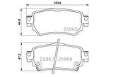 Beşer 4283 Arka Fren Balatası Qashqai 2013- Renault Kadjar 2015- 440606633R