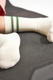 Bambu Kadın Bej Kaydırmaz Taban Silikon Baskı Yoga Fitness Pilates Bale Dans Tenis Çorabı 3'lü