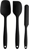 Yanmaz Yapışmaz Silikon 6'lı Mutfak Seti, Spatula, Kaşık, Bıçak, Yumurta Fırçası, Çok Amaçlı