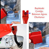 Akrobat Plastik Bidon Ağzı Huni ,Esnek ve Oynar Uçlu Benzin, Mazot, Sıvı Yağ ve Su Boşaltma Aparatı