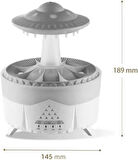 UFO Şekilli Aromaterapi Hava Nemlendirici  350 ml LED Işıklı Ultra Sessiz Buhar Makinesi, Kumandalı