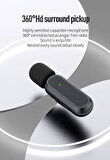 Kablosuz Yaka Mikrofonu - Akıllı Wireless Mikrofon, Gürültü Engelleyici, Şarj Kutulu