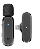 Kablosuz Yaka Mikrofonu - Akıllı Wireless Mikrofon, Gürültü Engelleyici, Şarj Kutulu