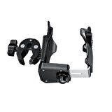 ABS Metal Alaşım Su Şişesi & Termos Tutucu – Bisiklet, Scooter, Motosiklet, Bebek Arabası Uyumlu – 360° Ayarlı Kelepçe