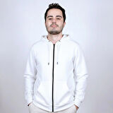 Kapüşonlu Sweatshirt Sade, Şık ve Konforlu, Tam Fermuarlı, Çift Cepli ! Her Tarza Uygun