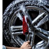 BiiShe® 3lü Bükülebilen Peluş Detaylı Temizlik İçin Oto Jant, Egzos Temizleme Fırçası
