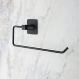BiiShe® Kendiliğinden Yapışkanlı Siyah Paslanmaz Metal Rulo Havluluk Aparat