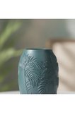 Pamore Dekoratif Vazo - Çam Yeşili / Ahşap Tabanlı - Natural