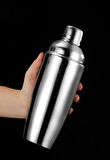 750 ml Büyük Boy Shaker Kokteyl Hazırlama Kabı Bardağı Kokteyl Karıştırıcı Komple Çelik 