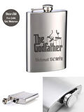 Kişiye Özel God Father 9 Oz  Çelik Cep Matarası 266 Ml içki Alkol Matarası Babaya Hediye