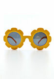 Kids Güneş Gözlüğü Koyu Sarı Papatya Çerçeve UV 400 Korumalı CE Belgeli Güneş Gözlüğü