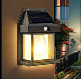 2 Adet Büyük Boy Güneş Enerjili Bahçe Led Ampul Hareket Sensörlü Bahçe Led 3 Mod'lu