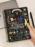 How I Met Your Mother Temalı Spiralli Çizgili Defter – 80 Yaprak, 160 Sayfa (18 x 24 cm)