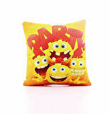 Party Desenli Dekoratif Özel Tasarım Yastık 27*27 cm 