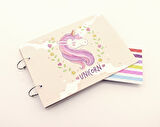 Unicorn Tasarımlı Kendin Yap Fotoğraf Albümü Klaket