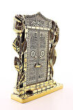 Allah Muhammed Yazılı Gül Kabe Kapısı Gold Biblo 25 cm-024