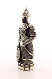 Zırhlı Cevşen Ayetli Asker Gümüş Biblo 3 Boyutlu Küçük Boy 24 cm-022
