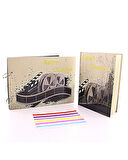 Retro Cinema Tasarımlı Kendin Yap Fotoğraf Albümü ve Defter Set