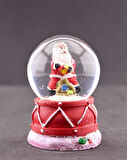  Noel Baba Hediye Torbası Mini Boy Işıklı Yılbaşı Kar Küresi 6.5 cm 4-5 A