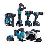 YEDİLİ SET MK800 (POWERBANK&LED+ Ş.Hilti+Ş.spral+S.Sıkma+13mm Ç.Mandren+Ş.Dekupaj+Sunta Kesme)