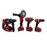 DÖRTLÜ SET MW600R (13mm Ç.Mandren+S.Sıkma+Ş.Spral+Ş.Hilti) 