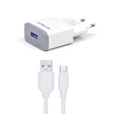 Syrox Q22 Type-C Hızlı Şarj Aleti Beyaz