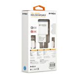 Syrox Q22 Type-C Hızlı Şarj Aleti Beyaz