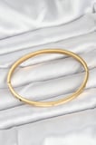316L Çelik Gold Renk 65 mm İnce Kadın Kelepçe Bileklik 5886