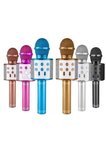 Bluetooth Hoparlör USB AUX SD Kart Kaoroke Mikrofon Uzun Pil Ömrü