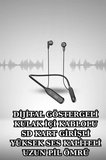 Alarm ve Titreşim Özellikli Akıllı Saat ve Mikrofonlu Kablolu Bluetooth Kulaklı