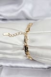 14K Gold Renk Kaplama Zincir Model CM Kadın Bileklik 5886