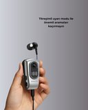 Profesyonel Bluetooth Kulaklık – Klipsli Titreşimli Dijital Göstergeli