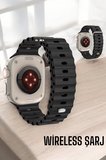 45 MM Gri Kasa Ultra Akıllı Saat Sesli Görüşme Sağlık Takibi Suya Dayanıklı