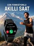 Akıllı Saat Çok Fonksiyonlu Sesli Görüşme NFC Uyumlu Amoled Ekran