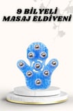 9 Bilyeli Masaj Eldiveni Giyilebilir Plastik Vücut Sıkılaştırıcı