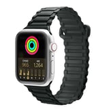 Dux Ducis Apple Uyumlu Watch 42/44/45MM için Manyetik Armor Silikon Kordon Kayış-(5775)