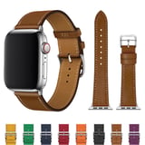 Ally Apple Uyumlu Watch 7-8 41mm 6-5-4 40mm Single Coil Deri Kayış Kordon 3-2-1 38mm-(577