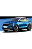 Vw T Roc Krom Cam Çıtası 4 Parça Uyumlu  2017 Üzeri
